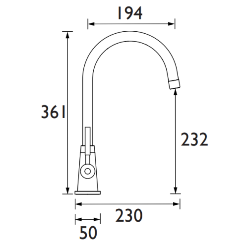 Bristan Dune Sink Mixer DU SNK SS